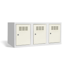 3-türiger Schuhschrank mit Fachbreite 300 mm, SHOEBOX H 3