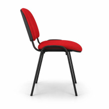 Konferenzstuhl stapelbar – rote Farbe, SEAT IN AN TAU RD