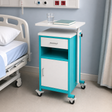 Nachttisch auf Rollen, BEDSIDE CAB M WE/GE, Illustrationsfoto