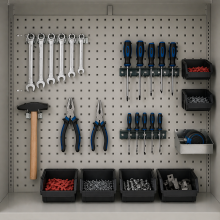 Lochwand für Schrank DEEPCAB CH, DEEPCAB PERFWALL CH 1044/625, Illustrationsfoto