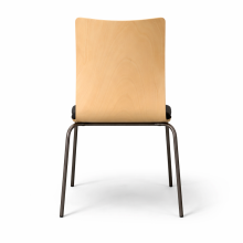Holz-Esszimmerstuhl mit gepolsterter Sitzfläche, EATSEAT ICH SHELL WOOD