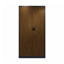 Büroschrank in Holzoptik, DOCUCAB CH 1900/900/400 7016/DW, Illustrationsfoto