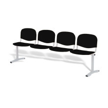 WAITBENCH LM/ICH 4 FR | 4-sitzige Wartezimmerbank - feuerfeste Farbe