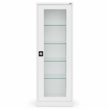 Arzneimittelschrank mit verglasten Türen, HOSPICAB M 1800/600/435 9003