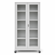 Krankenhaus-Medikamentenschrank mit 4 Metallböden und Rollen, HOSPICAB CH LONG SSH 9003