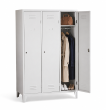 LOCKER CH 3 BWF - 3-türiger Garderobenschrank mit Trennwand