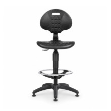 WORKSEAT AN FIX HIGH | Industriestuhl mit extra langer Gasfeder auf Gleitern
