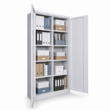 XMULTISHELFCAB H 1920/1000/380 7035 - Büroschrank mit 8 Fachböden