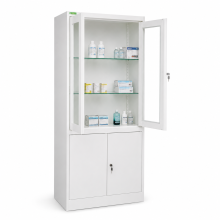 Krankenhaus-Medikamentenschrank mit Glasböden, HOSPICAB CH 9003