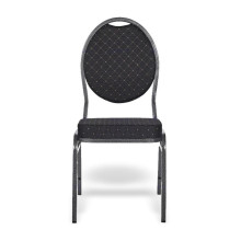 Stuhl mit anthrazitfarbenem Rahmen und schwarzem Bezug, HALLSEAT MX ROUND ATBK