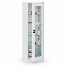 Arzneimittelschrank mit verglasten Türen, HOSPICAB M 1800/600/435 9003