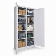 XMULTISHELFCAB H 1920/1000/380 7035 - Büroschrank mit 8 Fachböden