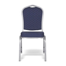 Stuhl mit silbernem Gestell und blauem Bezug, HALLSEAT MX STRONG SR/BE