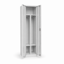 2-türiger Garderobenschrank mit mittiger Öffnung, 1800/500/500 mm