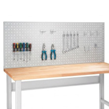 Lochwand für Werkzeuge für Werkbänke, MODULBENCH GE PERFO 2000 SET 7035 mit einer Breite von 2000 mm
