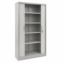 Büroschrank mit Rollladentüren, ROLOCAB CH 1950/1000/420 GY