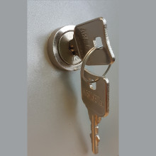 Schloss mit Zentralschlüsselsystem und kurzem Riegel, LOCK ABAB CENT SHORT
