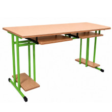 SCHOOLBENCH RM PC 2, Computertisch, 2-sitzig