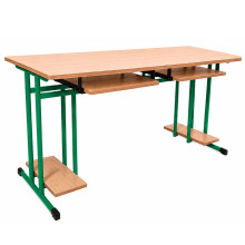 SCHOOLBENCH RM PC 2, Computertisch, 2-sitzig