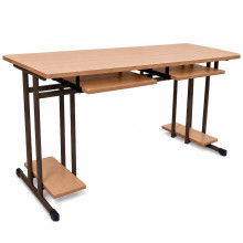 SCHOOLBENCH RM PC 2, Computertisch, 2-sitzig