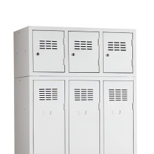 3-türiger Schuhschrank mit Fachbreite 300 mm, SHOEBOX H 3