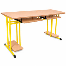 SCHOOLBENCH RM PC 2, Computertisch, 2-sitzig
