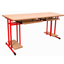 SCHOOLBENCH RM PC 2, Computertisch, 2-sitzig