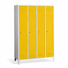 4-türiger Umkleidespind mit Füßen - RAL 1023