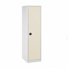 Büro-Aktenschrank, 4 Fachböden, eintürig - RAL 1013
