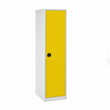 Büro-Aktenschrank, 4 Fachböden, eintürig - RAL 1023
