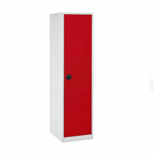 Büro-Aktenschrank, 4 Fachböden, eintürig - RAL 3020