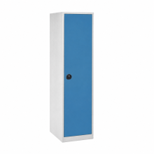 Büro-Aktenschrank, 4 Fachböden, eintürig - RAL 5012