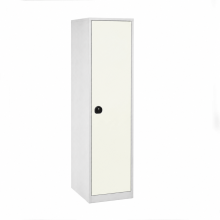 Büro-Aktenschrank, 4 Fachböden, eintürig - RAL 9010
