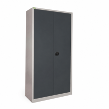 Büroschrank mit 4 Fachböden, 1945/950/400 mm - RAL 7016