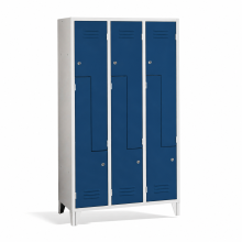 6-türiger Umkleidespind mit Z-Türen - RAL 5010