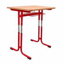 Schulbank, höhenverstellbar, 1-sitzig - RAL 3020