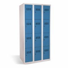 12-Fach-Schrank zur Aufbewahrung von Wertgegenständen - RAL 5012