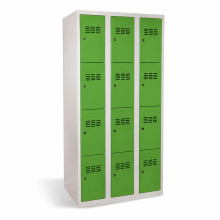12-Fach-Schrank zur Aufbewahrung von Wertgegenständen - RAL 6018