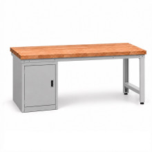 Werkbank mit Schrank, 2000 mm – Illustrationsfoto