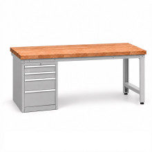 Werkbank mit 4 Schubladen, 2000 mm – Illustrationsfoto