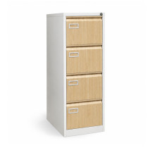 XFILECAB EG 4 9003/BH - Hängeregistraturschrank mit 4 Schubladen, Buche