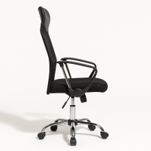 OFFISEAT AN TEN NET BK/CH | Bürostuhl mit Netzrückenlehne und Armlehnen