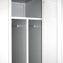 LOCKER CH 2 BWF - 2-türiger Garderobenschrank mit Trennwand