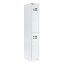 2-türiger Garderobenschrank mit kurzen Türen, LOCKER H 1/2