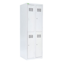 4-türiger Garderobenschrank mit kurzen Türen, LOCKER H 2/4