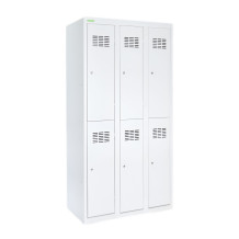 6-türiger Umkleideschrank mit kurzen Türen, LOCKER H 3/6