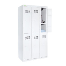 6-türiger Umkleideschrank mit kurzen Türen, LOCKER H 3/6