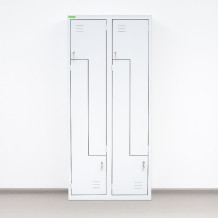 4-türiger Garderobenschrank mit Z-Türen, LOCKER H Z4 400, Beispielfoto