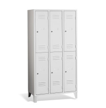 LOCKER CH 3/6 F - 6-türiger Garderobenschrank mit kurzen Türen