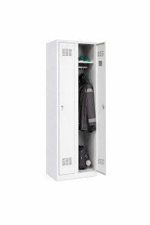 2-türiger Garderobenschrank mit langen Türen, LOCKER H 2 250